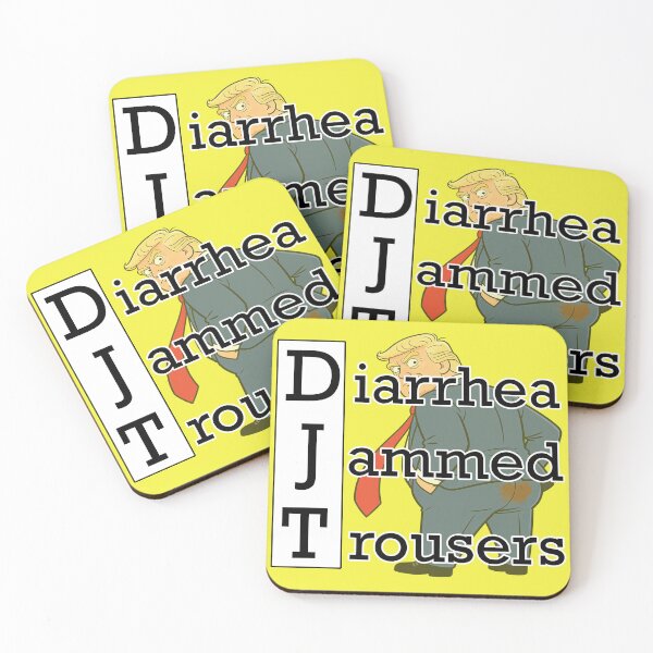 Item preview, Funny Anti Trump Diarrhea Jammed Trousers designed and sold by GaffaDesigns.