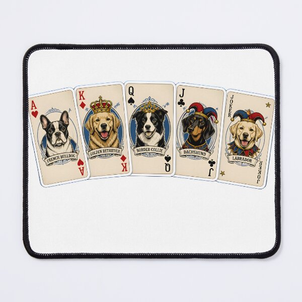 Item preview, Dog Lover's Hand – Veterinary Playing Cards with Dog Breeds designed and sold by Bettybee00.
