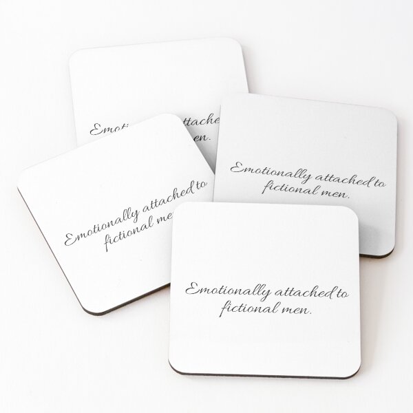 Item preview, Emotionally attached to fictional men Quote designed and sold by astraepetals.