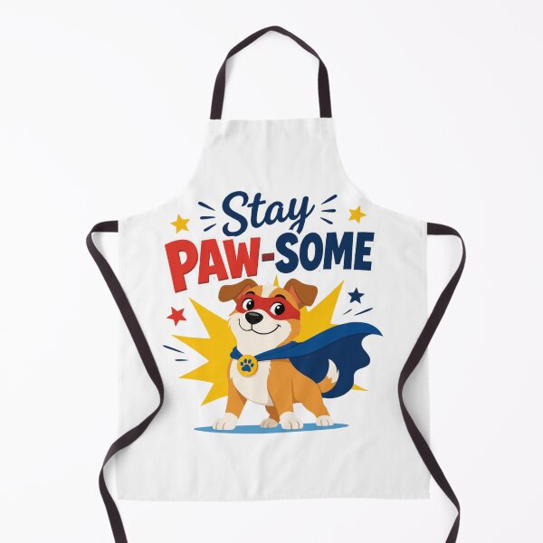 Item preview, Stay Pawsome Superhero Dog Illustration designed and sold by Cerys-GS.