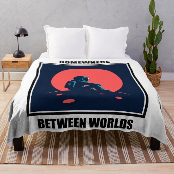 Item preview, Somewhere Between Worlds - Astronaut Space Exploration Art designed and sold by PabloOriginals.
