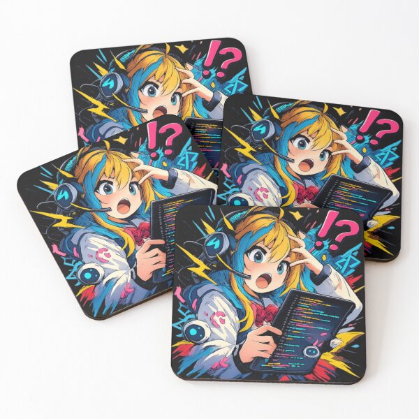 Item preview, Anime Amelia Ai Girl Coding Panic Shirt Funny Tech designed and sold by integer13.