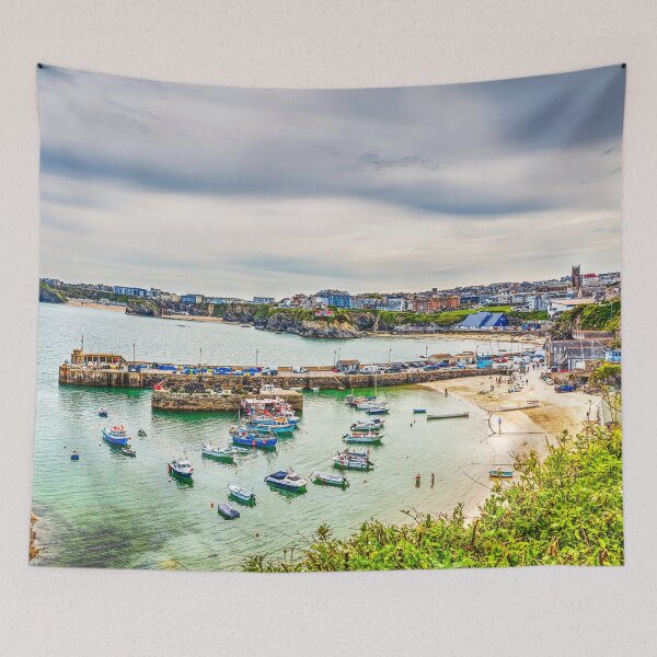 Item preview, Newquay Harbour, Beaches, and Town View, Cornwall designed and sold by Paul Thompson Photography.