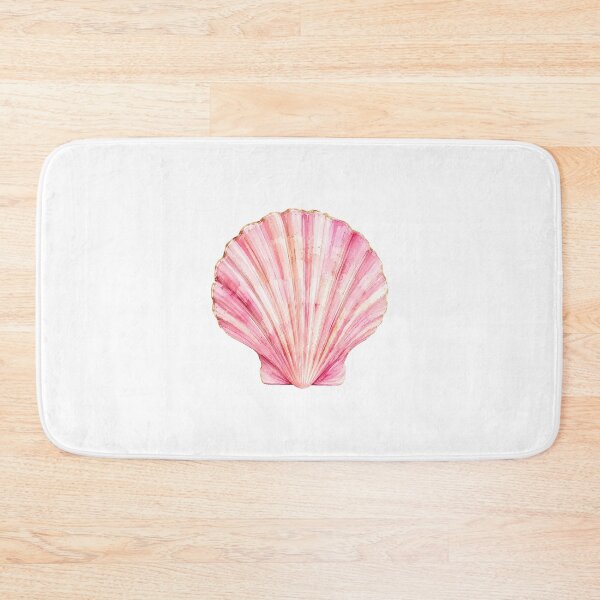 Item preview, Pink Watercolor Scallop Shell with Gold Accents designed and sold by SOUFIANE1991.