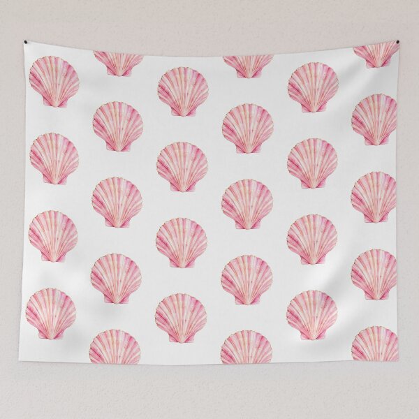 Item preview, Pink Watercolor Scallop Shell with Gold Accents designed and sold by SOUFIANE1991.