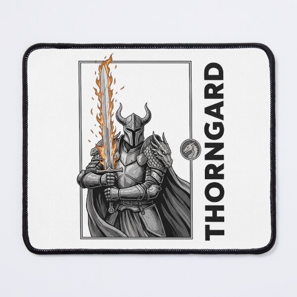Item preview, Thornguard Dragon Knight Fantasy Warrior Sword T-Shirt | Medieval Armor Design designed and sold by StickerNestYou.
