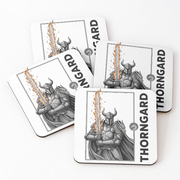 Item preview, Thornguard Dragon Knight Fantasy Warrior Sword T-Shirt | Medieval Armor Design designed and sold by StickerNestYou.
