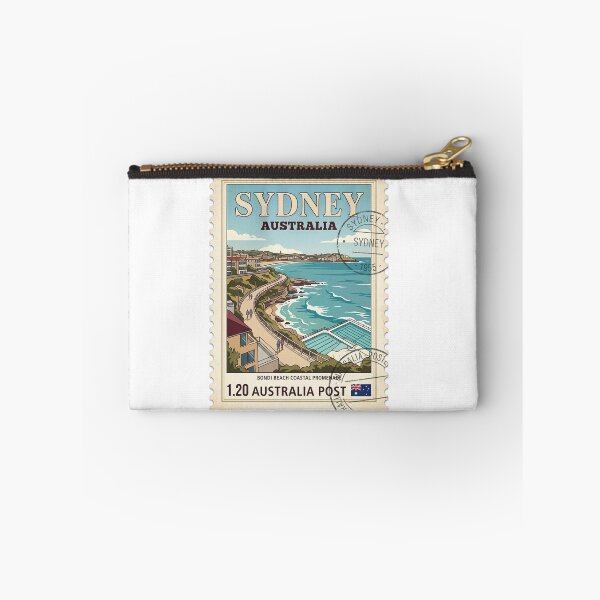 Item preview, Bondi Beach Sydney Australia Vintage Travel Stamp designed and sold by k3rstman1.