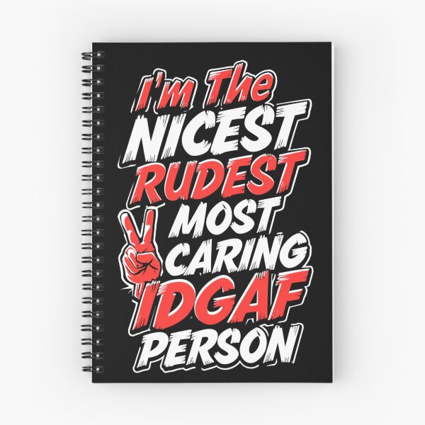 Item preview, I'm The Nicest Rudest Most Caring IDGAF Person Simple Colorful Design designed and sold by DarkRelicStudio.
