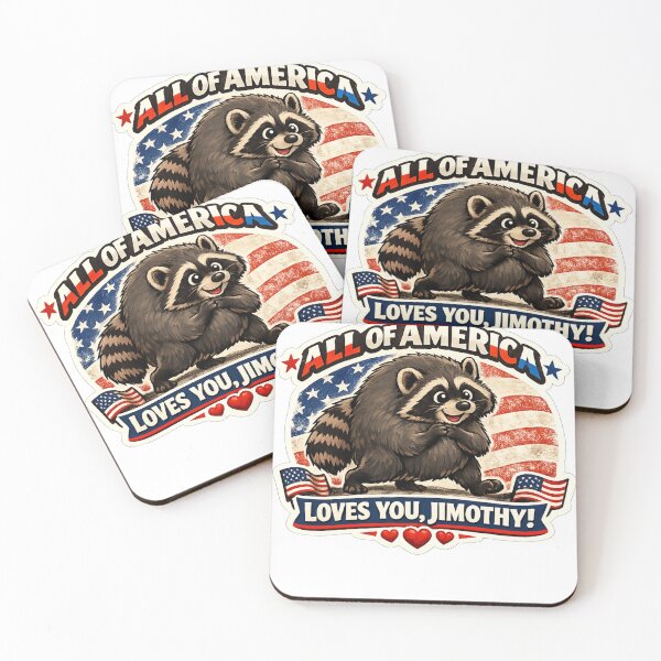 Item preview, All of America Loves You, Jimothy | Seattle Viral Raccoon Fan Art designed and sold by TSshirtShoppe.