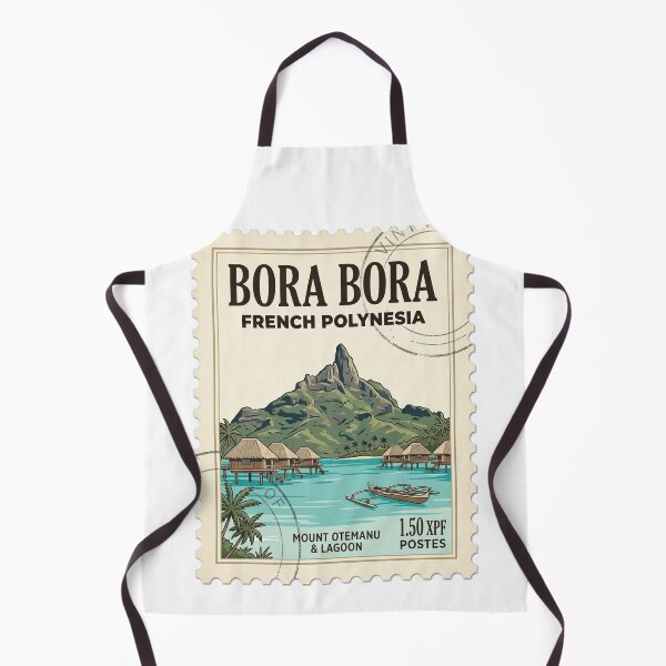 Item preview, Vintage Bora Bora Travel Stamp Mount Otemanu designed and sold by k3rstman1.