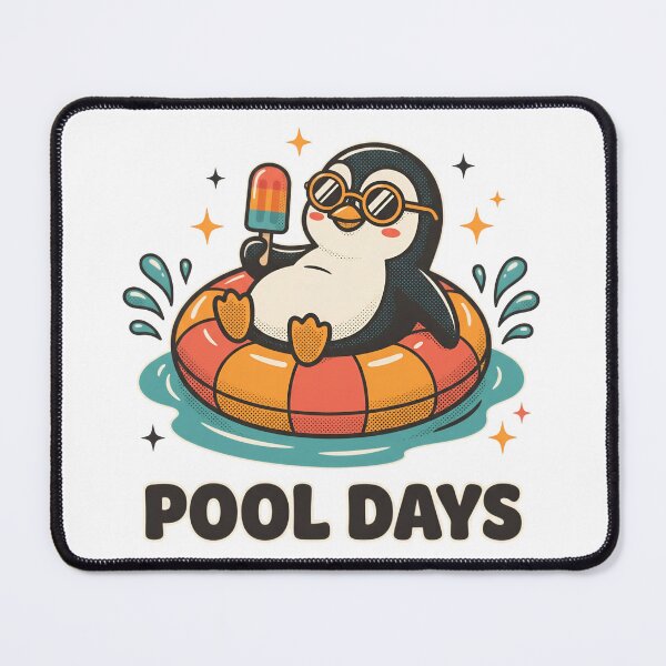 Item preview, Cute Penguin Pool Days Summer Vacation Float Funny Penguin T-Shirt designed and sold by StickerNestYou.