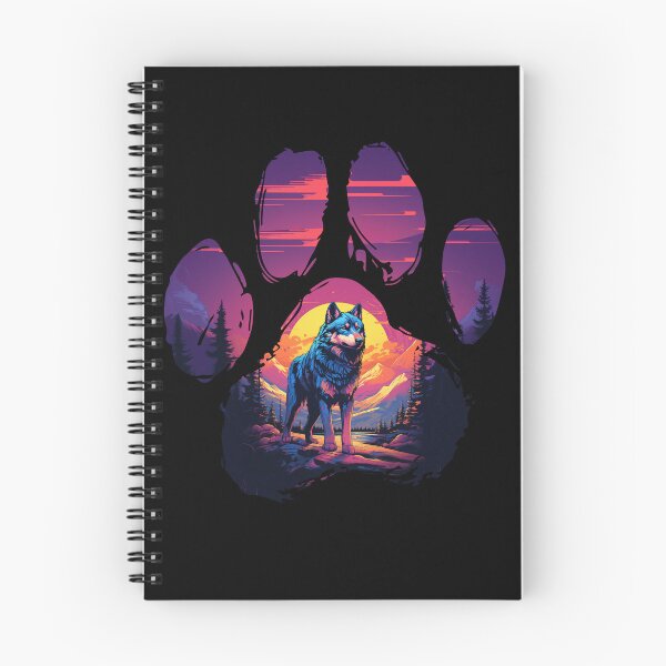 Item preview, Funny Alaskan Malamute Paw Synthwave Mountain Tree Mom Dad Kids designed and sold by rafaeltto.