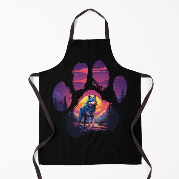 Item preview, Funny Alaskan Malamute Paw Synthwave Mountain Tree Mom Dad Kids designed and sold by rafaeltto.