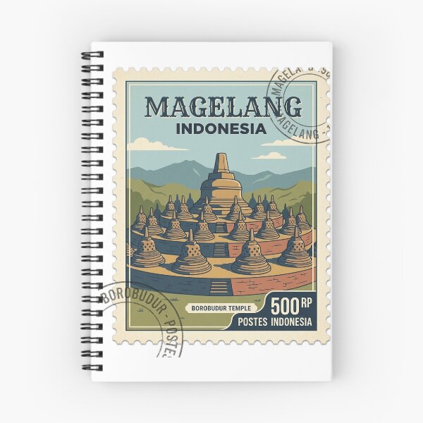 Item preview, Vintage Borobudur Temple Indonesia Travel Stamp designed and sold by k3rstman1.