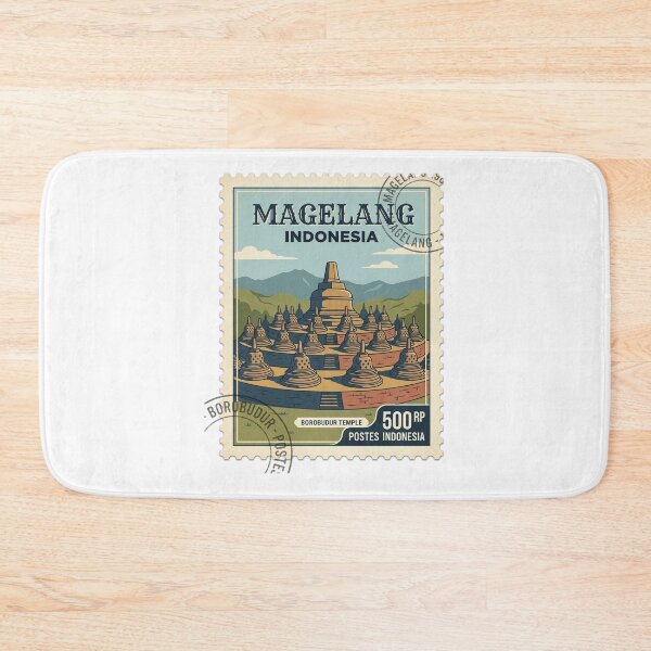 Item preview, Vintage Borobudur Temple Indonesia Travel Stamp designed and sold by k3rstman1.