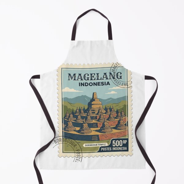 Item preview, Vintage Borobudur Temple Indonesia Travel Stamp designed and sold by k3rstman1.
