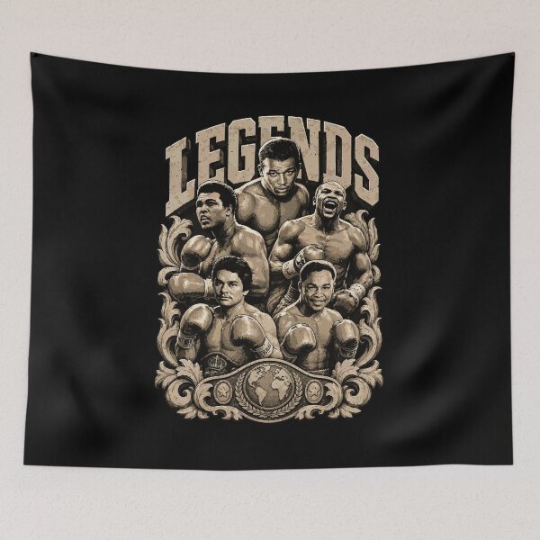 Item preview, TOP 5 BOXING LEGENDS designed and sold by mazyoy.