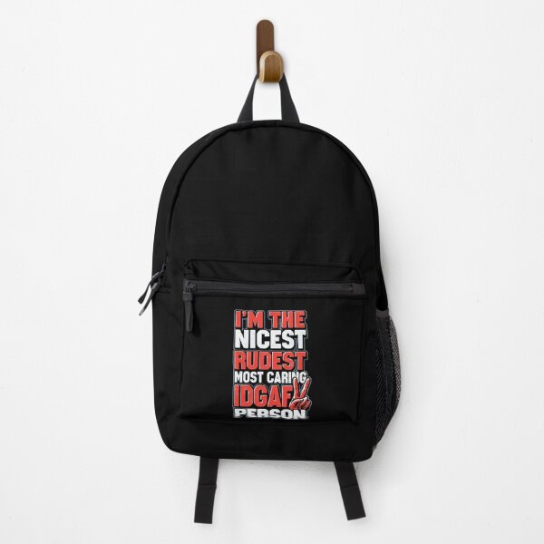Item preview, I'm The Nicest Rudest Most Caring IDGAF Person Simple Colorful Design designed and sold by DarkRelicStudio.