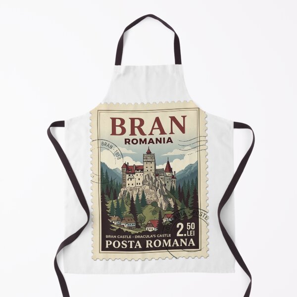 Item preview, Vintage Bran Castle Romania Travel Stamp designed and sold by k3rstman1.