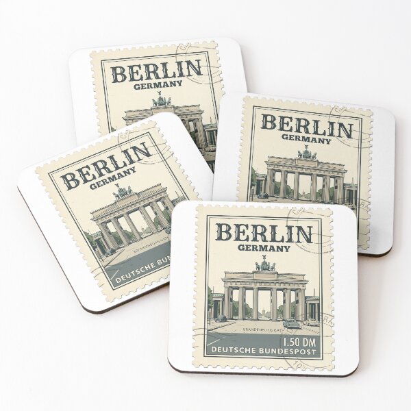 Item preview, Vintage Berlin Brandenburg Gate Travel Stamp designed and sold by k3rstman1.