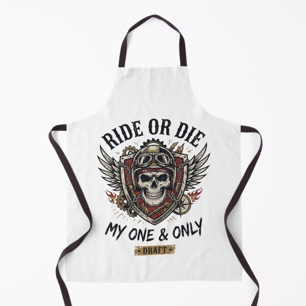 Item preview, Ride Or Die Vintage Biker Skull Motorcycle Art designed and sold by rich-moda.