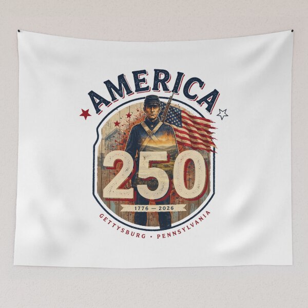Item preview, America 250 Gettysburg T-Shirt | Civil War Soldier Silhouette Patriotic 1863 Tee v3 designed and sold by DarylWelsh2024.