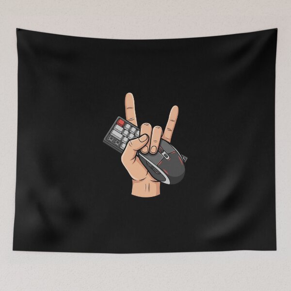 Item preview, Gaming Hand Keyboard Mouse Esports Gamer Graphic T-Shirt designed and sold by StickerNestYou.