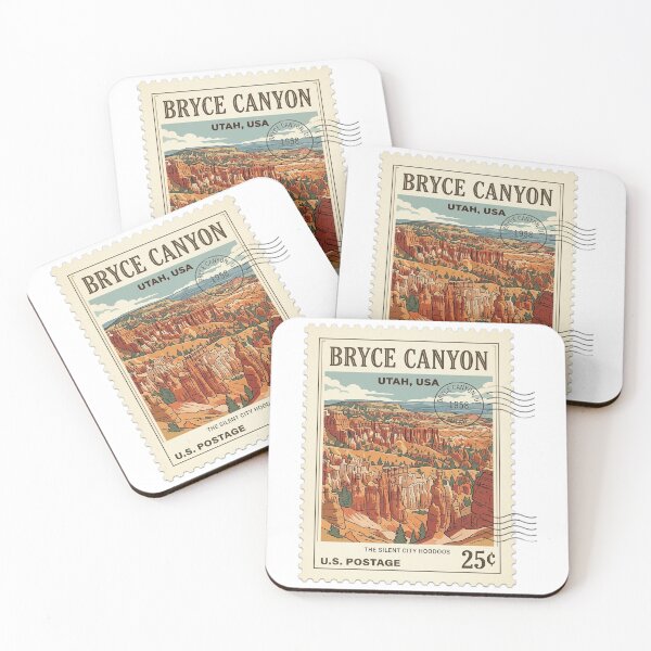 Item preview, Vintage Bryce Canyon Utah Hoodoos Travel Stamp designed and sold by k3rstman1.