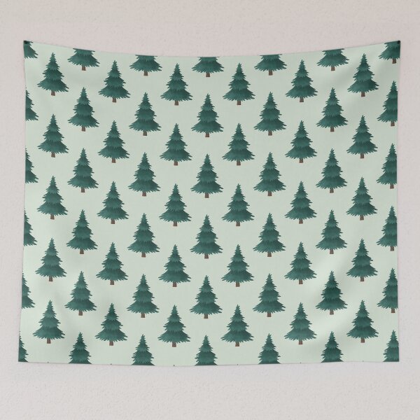 Item preview, Watercolor Pine Tree Forest Pattern designed and sold by Zaya_art.