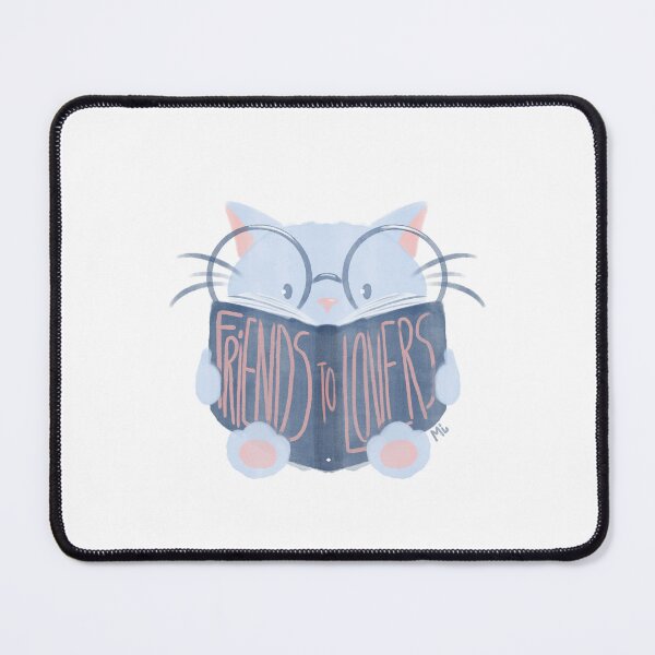 Item preview, Cat reading a Friends to Lovers book designed and sold by mil_drawings.
