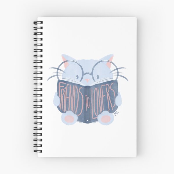 Item preview, Cat reading a Friends to Lovers book designed and sold by mil_drawings.