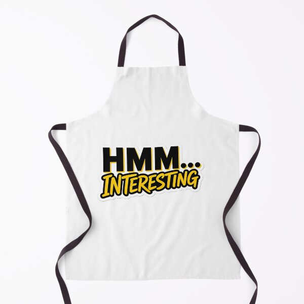 Item preview, HMM INTERESTING Funny Typography Quote Sticker designed and sold by Khokha80.