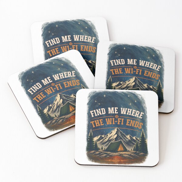 Item preview, Camping where the Wi-Fi ends designed and sold by Wonder-Ink-Lab.