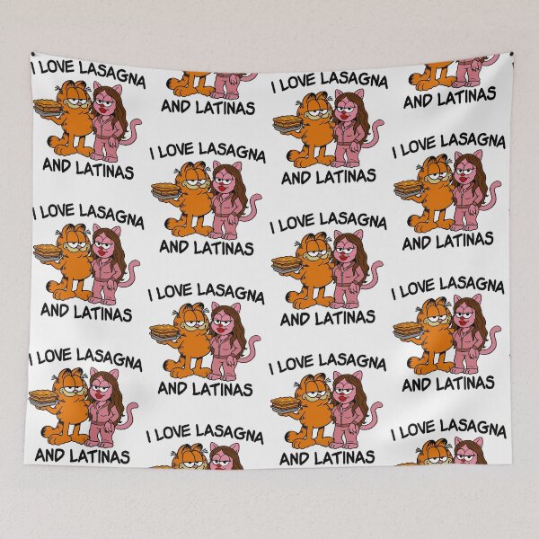 Item preview, I Love Lasagna And Latinas Funny Cat Parody Meme designed and sold by camronrufuh.