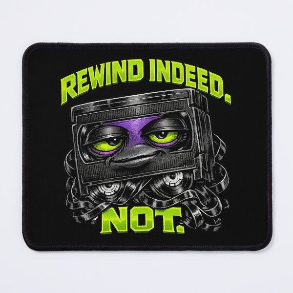 Item preview, Rewind Indeed Not – Funny VHS Tape 90s Retro Tech Humor designed and sold by Anyshca.