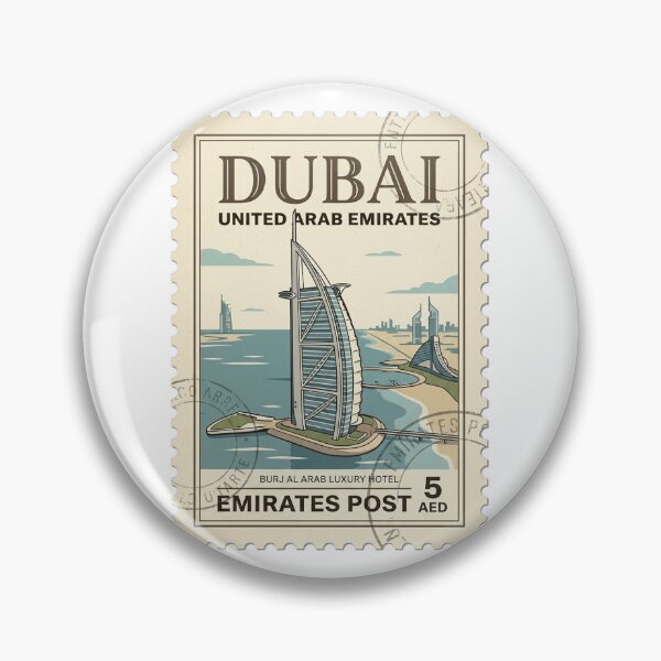 Item preview, Vintage Dubai Burj Al Arab Travel Stamp designed and sold by k3rstman1.