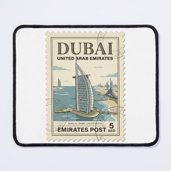 Item preview, Vintage Dubai Burj Al Arab Travel Stamp designed and sold by k3rstman1.