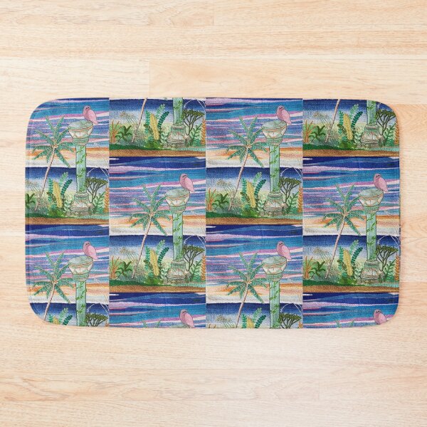 Item preview, Ocean Bird Column Thread Painting Tapestry designed and sold by LyLauDesign.