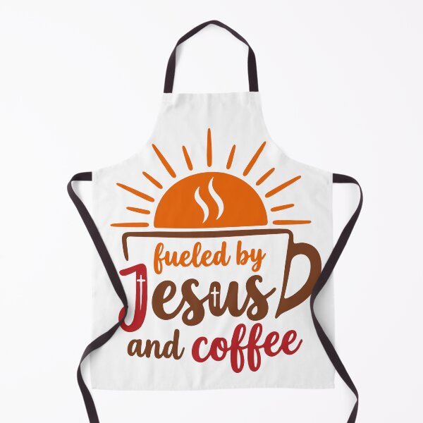 Item preview, Fueled by Jesus and Coffee Christian Faith Sunrise Mug Design designed and sold by LOVEARTDESIGN.