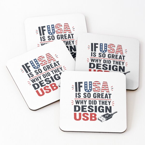 Item preview, If USA Is So Great Why USB Retro Humor designed and sold by w1ckerman.