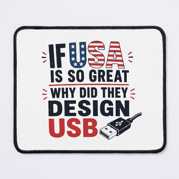 Item preview, If USA Is So Great Why USB Retro Humor designed and sold by w1ckerman.