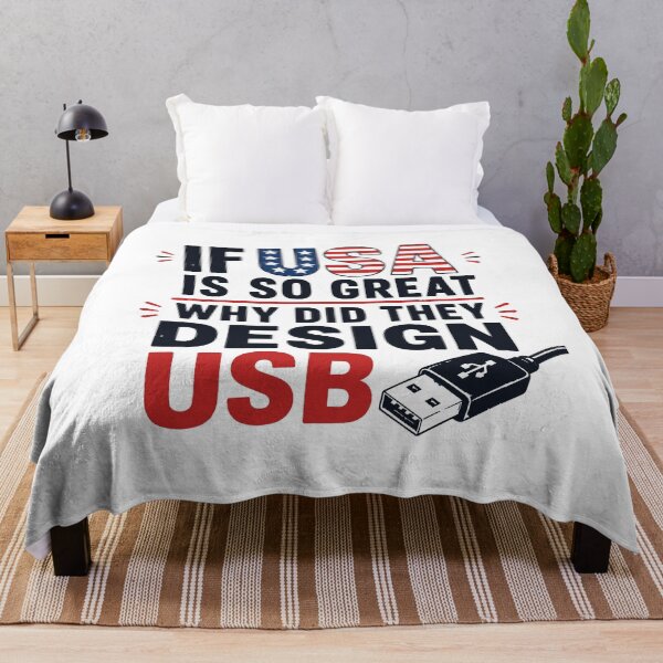 Item preview, If USA Is So Great Why USB Retro Humor designed and sold by w1ckerman.