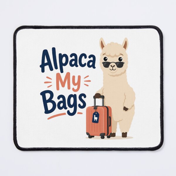 Item preview, Alpaca My Bags Cute Traveling Alpaca Pun designed and sold by Cerys-GS.