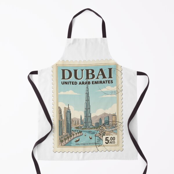 Item preview, Vintage Dubai Burj Khalifa Travel Stamp designed and sold by k3rstman1.