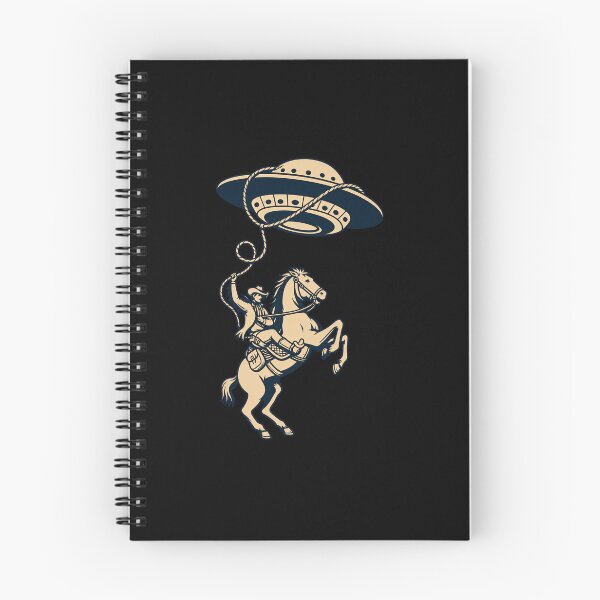 Item preview, Funny Cowboy Wrangling UFO Western Rodeo Sci Fi Art designed and sold by elderberry.