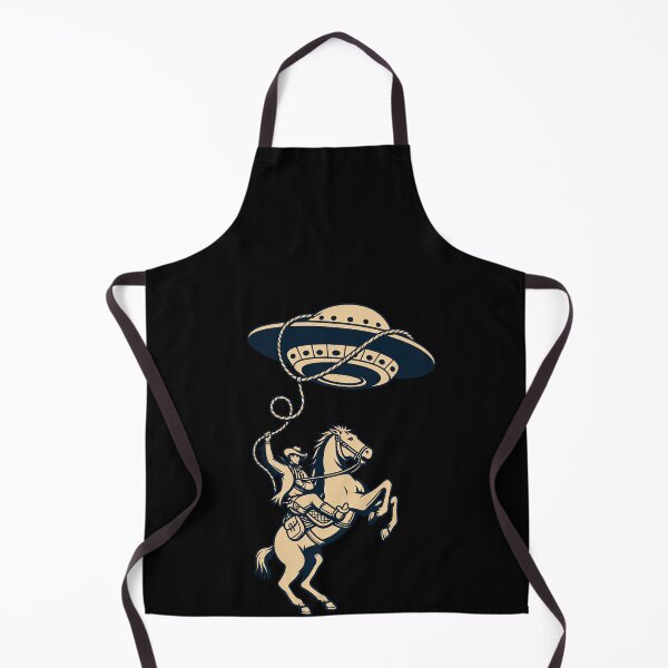 Item preview, Funny Cowboy Wrangling UFO Western Rodeo Sci Fi Art designed and sold by elderberry.
