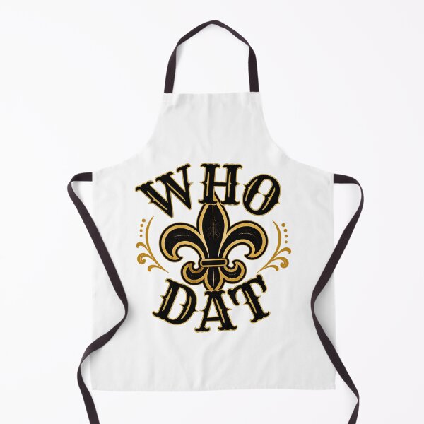 Item preview, WHO DAT Arched Fleur-de-lis – Vintage New Orleans Saints Style designed and sold by PoppaBear71.