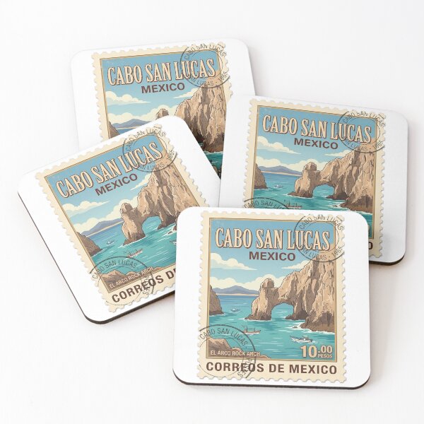 Item preview, Vintage Cabo San Lucas Mexico Travel Stamp designed and sold by k3rstman1.