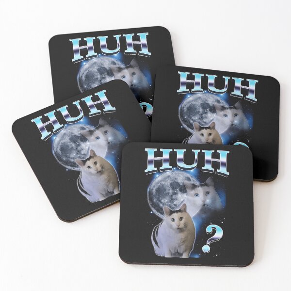 Item preview, Funny HUH Confused Cats Full Moon Space Art designed and sold by elderberry.